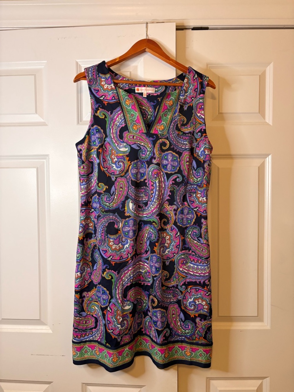 Jude Connally Sleeveless Paisley Shift Dress
